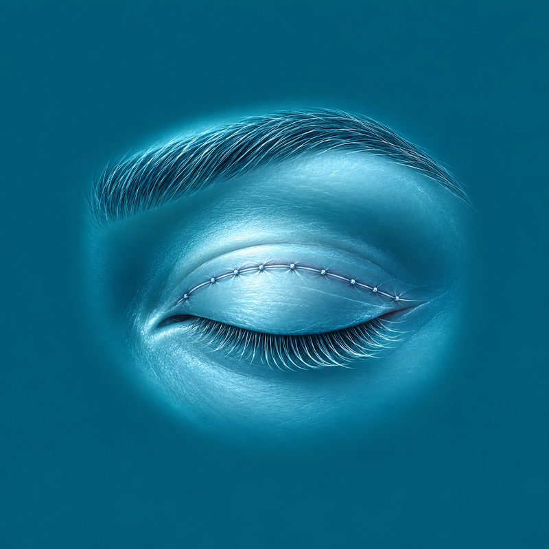 Blepharoplasty Sutures – clinical illustration