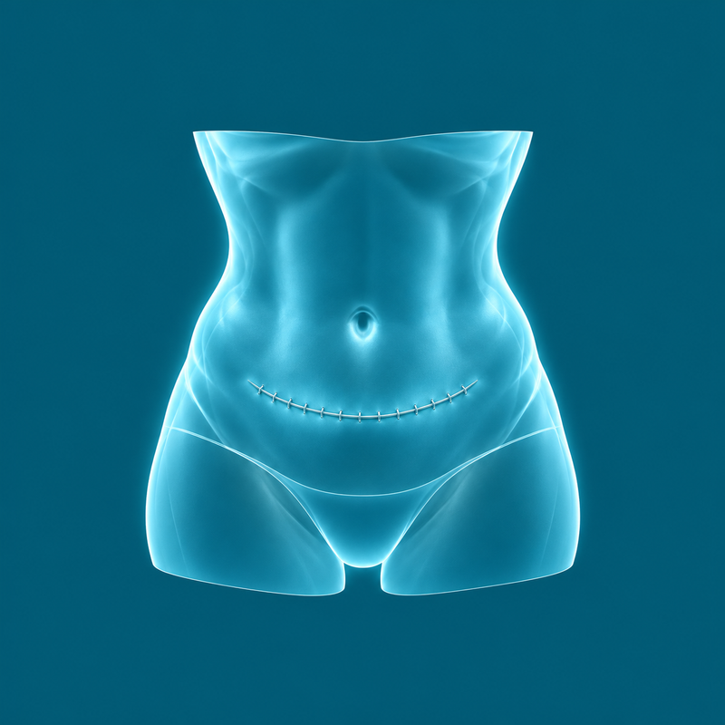 General Surgery Sutures – cyan clinical illustration