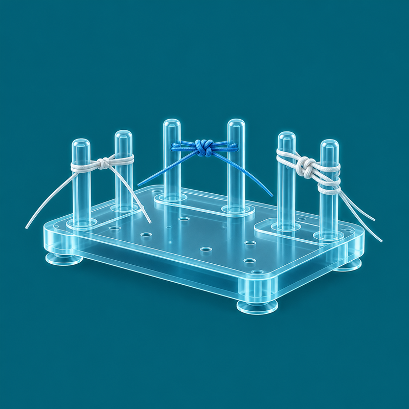Knot-Tying Trainers – clinical illustration
