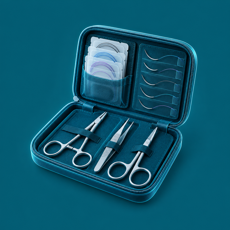 Suturing Practice Kits – clinical illustration