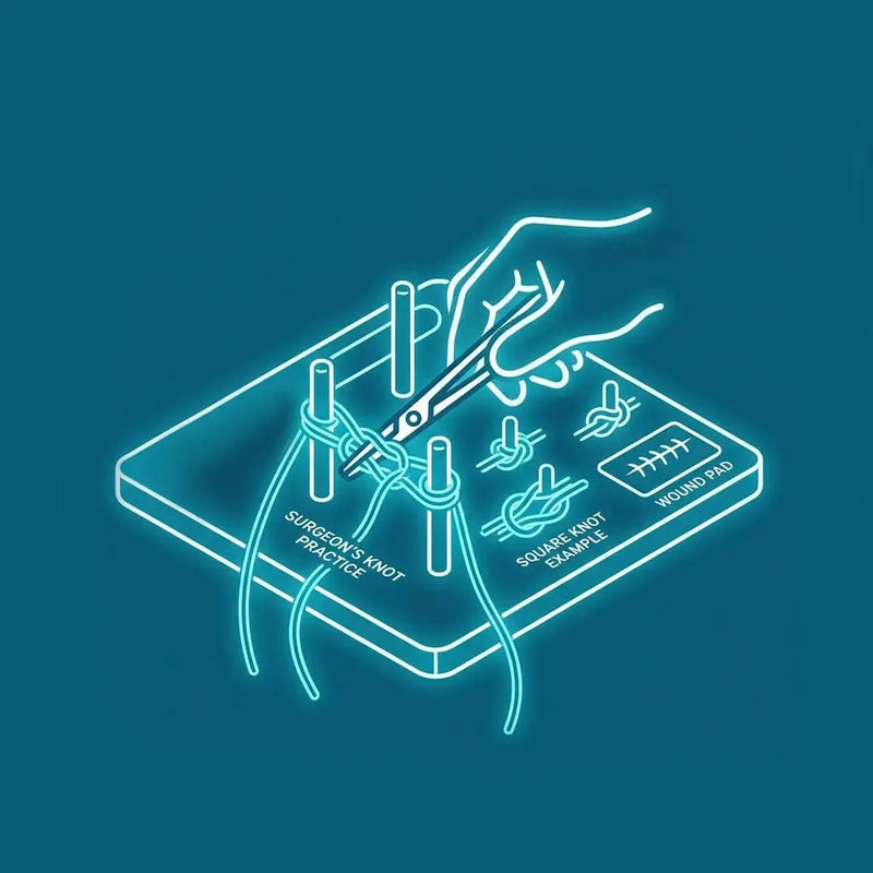 SURGICAL KNOT-TYING TRAINERS & SUTURING KNOT PRACTICE BOARDS