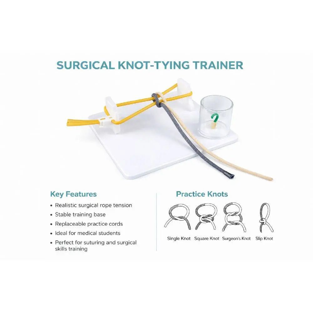 Surgical Knot - Tying Practice Kit – Medical Suturing & Knot Training Simulator - Suture Training KitSKT-0022