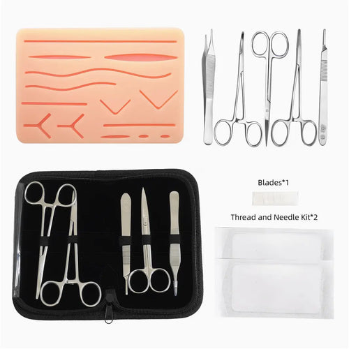 10pcs Surgical Suture Training Kit – Silicone Suturing Practice Pads Set for Medical Students Clinical Skills Wound
