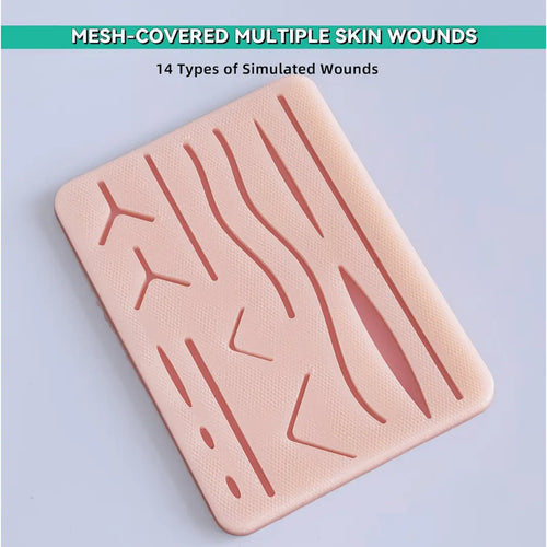 10pcs Surgical Suture Training Kit – Silicone Suturing Practice Pads Set for Medical Students Clinical Skills Wound