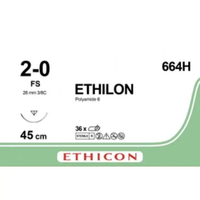 Ethicon ETHILON™ Black Monofilament Non - Absorbable Surgical Suture 664H