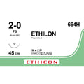 Ethicon ETHILON™ Black Monofilament Non - Absorbable Surgical Suture – USP 2 - 0 – 18 in (45 cm) – Black – FS Reverse Cutting Needle 26 mm – 3/8 Circle – 664H (Box of 36) - Suture664H