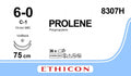 Ethicon PROLENE Polypropylene Blue Non - Absorbable Surgical Suture USP 6 - 0 75 cm (30 in) Double - Armed C - 1 VISI - BLACK Taper Point Needles 8307H (Box of 36) - 8307H