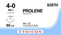 Ethicon PROLENE Polypropylene Blue Non - Absorbable Surgical Suture USP 4 - 0 90 cm (36 in) Double - Armed RB - 1 VISI - BLACK Taper Point Needles 8357H (Box of 36) - 8357H
