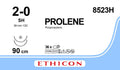 Ethicon PROLENE Polypropylene Blue Non - Absorbable Surgical Suture USP 2 - 0 90 cm (36 in) Double - Armed SH Taper Point Needles 8523H (Box of 36) - 8523H