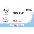Ethicon PROLENE® Polypropylene Undyed Non - Absorbable Surgical Suture | USP 4 - 0 | 45 cm (18 in) | P - 3 MULTIPASS® Prime Reverse Cutting Needle | 8604G (Box of 12) - Suture8604G