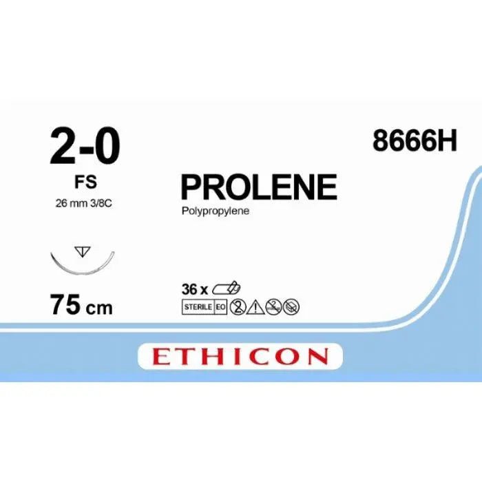 Ethicon PROLENE® Polypropylene Blue Non - Absorbable Surgical Suture  8666H