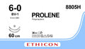 Ethicon PROLENE Polypropylene Blue Non - Absorbable Surgical Suture USP 6 - 0 60 cm (24 in) Double - Armed BV - 1 Taper Point Needles 8805H (Box of 36) - 8805H