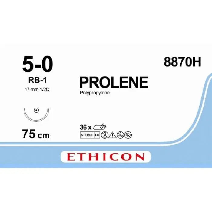 Ethicon PROLENE® Polypropylene Blue Non - Absorbable Surgical Suture  8870H