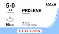 Ethicon PROLENE Polypropylene Blue Non - Absorbable Surgical Suture USP 5 - 0 90 cm (36 in) Double - Armed V - 5 Tapercut Needles 8934H (Box of 36) - 8934H