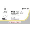 Ethicon PDS® Plus Antibacterial (Polydioxanone) Violet Absorbable Surgical Suture – USP 0 – 150 cm – CT - 1 Taperpoint Needle (36 mm) – D10179 (Box of 24) - SutureD10179