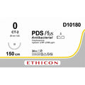 Ethicon PDS® Plus Antibacterial (Polydioxanone) Violet Absorbable Surgical Suture – USP 0 – 150 cm – CT - 2 Taperpoint Flat Needle – D10180 (Box of 24) - SutureD10180