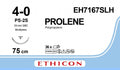 Ethicon PROLENE Polypropylene Blue Non - Absorbable Surgical Suture USP 4 - 0 75 cm PS - 2S PRIME MULTIPASS Reverse Cutting Needle EH7167SLH (Box of 36) - EH7167SLH