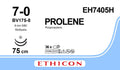 Ethicon PROLENE Polypropylene Blue Non - Absorbable Surgical Suture USP 7 - 0 (Metric 0.5) 75 cm BV175 - 8 Taper Point Needle EH7405H (Box of 36) - EH7405H