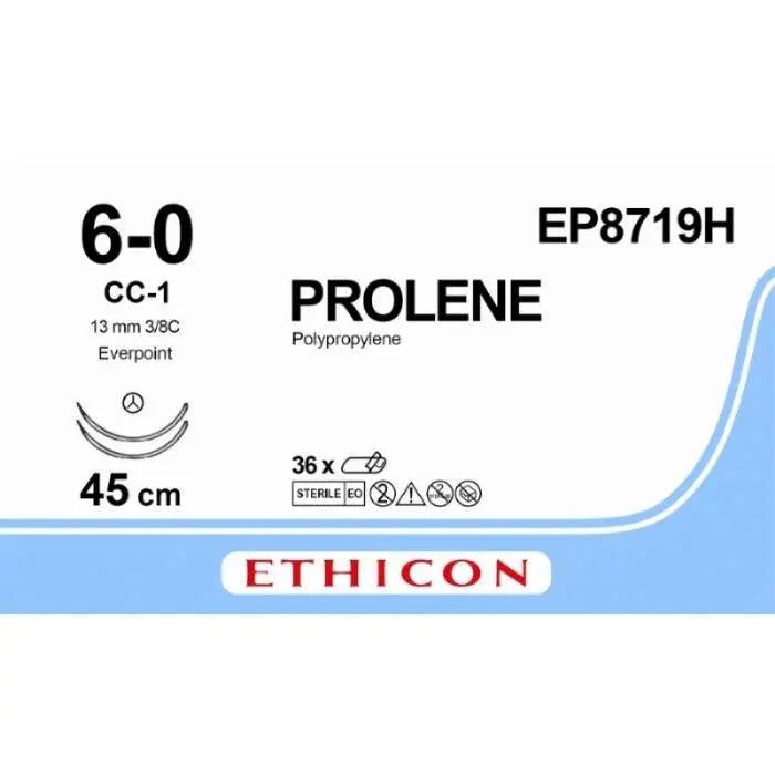 Ethicon PROLENE Polypropylene Non - Absorbable Monofilament Surgical Suture  EP8719H