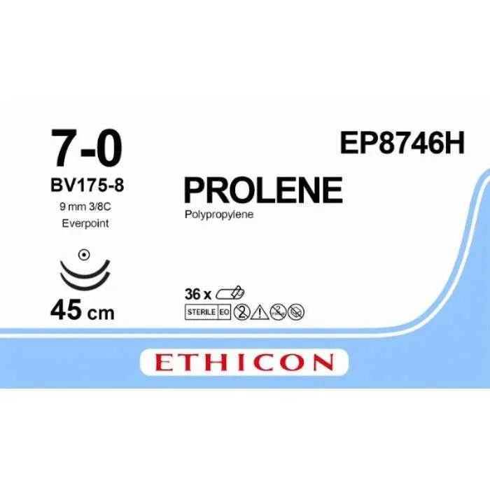 Ethicon PROLENE Polypropylene Non - Absorbable Monofilament Surgical Suture  EP8746H