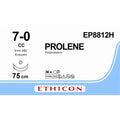 Ethicon PROLENE Polypropylene Non - Absorbable Monofilament Surgical Suture | USP 7 - 0 | 75 cm | BV - 1 Taperpoint Needles 9.3 mm | 3/8 Circle with EVERPOINT Technology | EP8812H (Box of 36) - SutureEP8812H