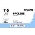 Ethicon PROLENE Polypropylene Non - Absorbable Monofilament Surgical Suture USP 7 - 0 60 cm BV - 1 Taperpoint Needles 9.3 mm 3/8 Circle with EVERPOINT Technology EPM8702 (Box of 36) - EPM8702