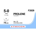 Ethicon PROLENE Polypropylene Blue Non - Absorbable Veterinary Surgical Suture USP 5 - 0 75 cm Double - Armed V - 4 TAPERCUT Needles (17 mm) F2829 (Box of 36) - F2829