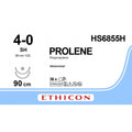 Ethicon PROLENE® with HEMOSEAL Technology Polypropylene Blue Non - Absorbable Surgical Suture USP 4 - 0 36 in (91 cm) Double - Armed SH Taper Point Needles (26 mm) HS6855H (Box of 36) - Surgical TrainingHS6855H