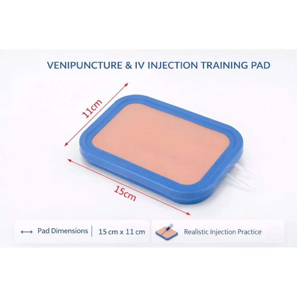 Simulated Skin IV Injection & Venipuncture Training Pad Phlebotomy Practice Model - Surgical TrainingIVP-001