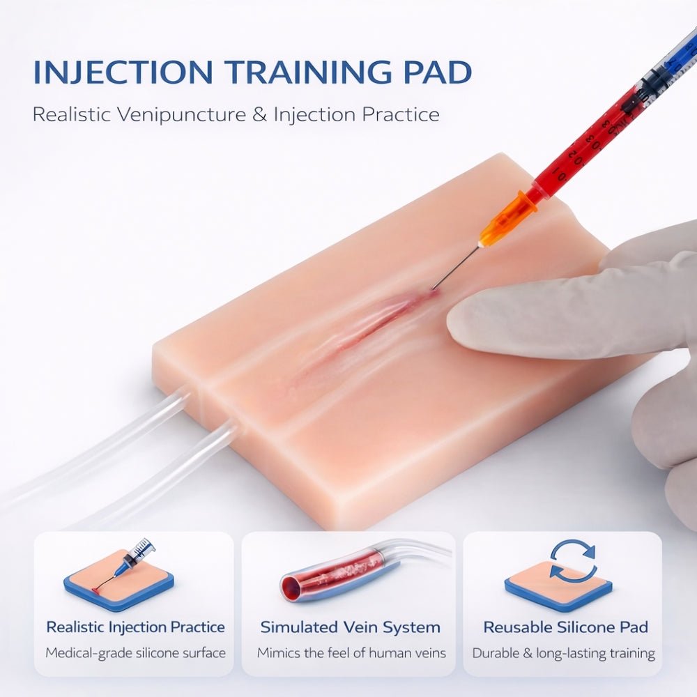 IV Injection & Venipuncture Training Pad Phlebotomy Practice Model for Medical & Nursing Training - Surgical TrainingIVP-002