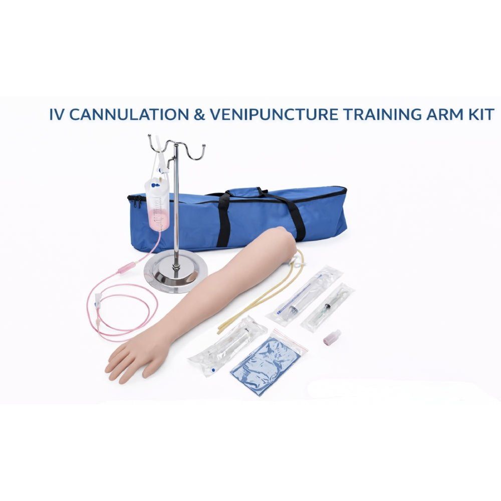Medical Injection Training Arm Venipuncture & IV Injection Practice Simulator - Surgical TrainingIVT-001