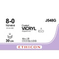 Ethicon COATED VICRYL Polyglactin 910 Braided Absorbable Surgical Suture 548G