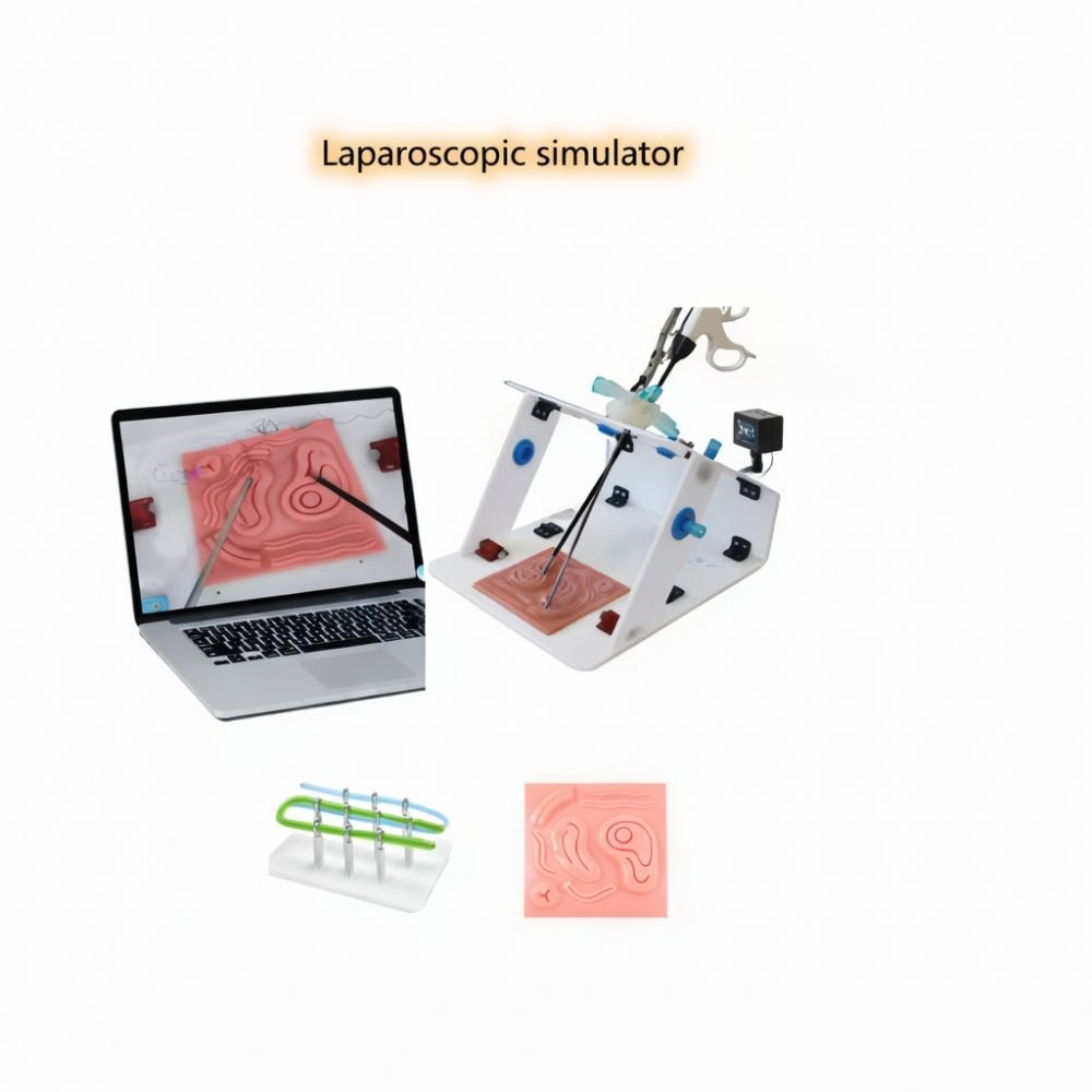 Laparoscopic Trainer Box with Instruments – Surgical Skills Training Simulator - Surgical TrainingLBT-001
