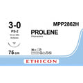 Ethicon PROLENE Polypropylene Clear (Undyed) Non - Absorbable Surgical Suture USP 3 - 0 75 cm PS - 2 PRIME Reverse Cutting Needle MPP2862H (Box of 36) - MPP2862H