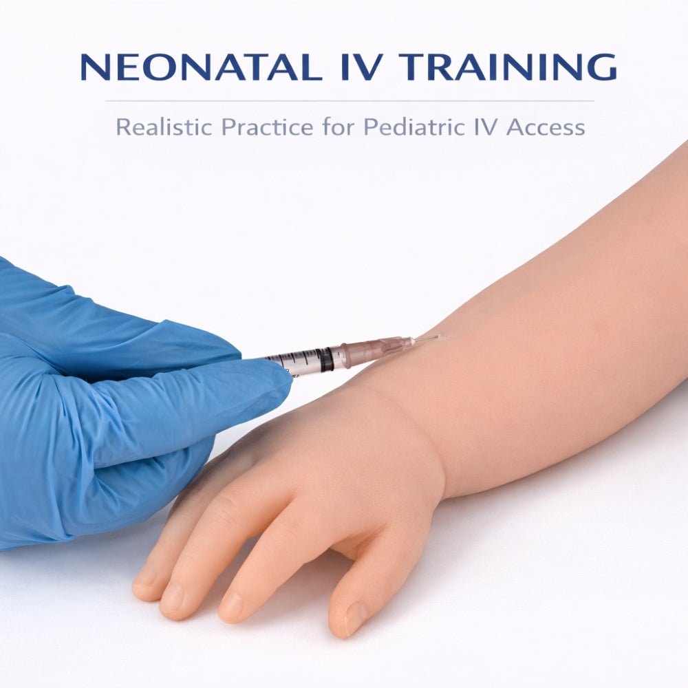 Newborn IV Injection Training Arm Infant Venipuncture & Phlebotomy Practice Model - Surgical TrainingNIV-001