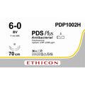 Ethicon PDS® Plus Antibacterial (Polydioxanone) Violet Absorbable Surgical Suture | USP 6 - 0 | 70 cm | BV Taperpoint Needle (11 mm) | PDP1002H (Box of 36) - SuturePDP1002H