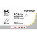 Ethicon PDS® Plus Antibacterial (Polydioxanone) Violet Absorbable Surgical Suture | USP 6 - 0 | 70 cm | CC175 - 8 Tapercut Needle (9.3 mm) | PDP1712H (Box of 36) - SuturePDP1712H