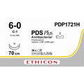 Ethicon PDS® Plus Antibacterial (Polydioxanone) Violet Absorbable Surgical Suture | USP 6 - 0 | 70 cm | C - 1 Taperpoint Needle | PDP1721H (Box of 36) - SuturePDP1721H