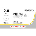Ethicon PDS® Plus Antibacterial (Polydioxanone) Violet Absorbable Surgical Suture – USP 2 - 0 – 36 in (90 cm) – CT Taperpoint Needle (40 mm) – PDP357H (Box of 36) - SuturePDP357H