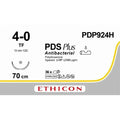 Ethicon PDS® Plus Antibacterial (Polydioxanone) Violet Absorbable Surgical Suture | USP 4 - 0 | 70 cm | TF Taper Point Needle | PDP924H (Box of 36) - SuturePDP924H