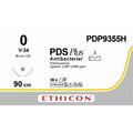 Ethicon PDS™ Plus Antibacterial (Polydioxanone) Violet Absorbable Surgical Suture – 90 cm – V - 34 Needle – PDP9355H (Box of 36) - SuturePDP9355H