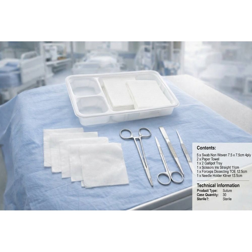 Sterile Minor Surgery Suture Pack Silver Standard Suturing Kit (Latex - Free) - Surgical TrainingRSET5008