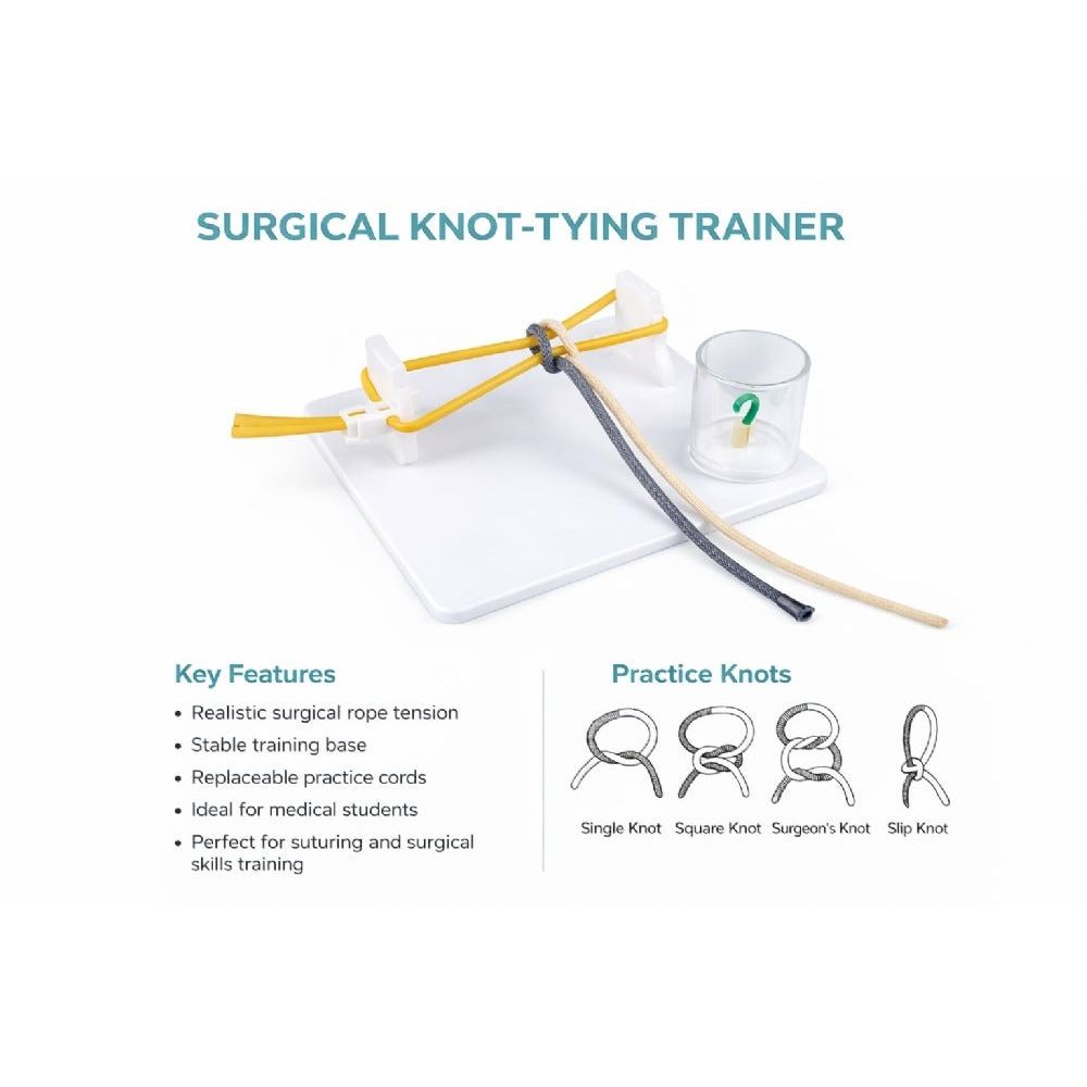 Surgical Knot - Tying Practice Kit Medical Suturing & Knot Training Simulator - Surgical TrainingSKT-0022