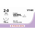 Ethicon VICRYL Polyglactin 910 Braided Absorbable Surgical Suture – USP 2 - 0 V114H