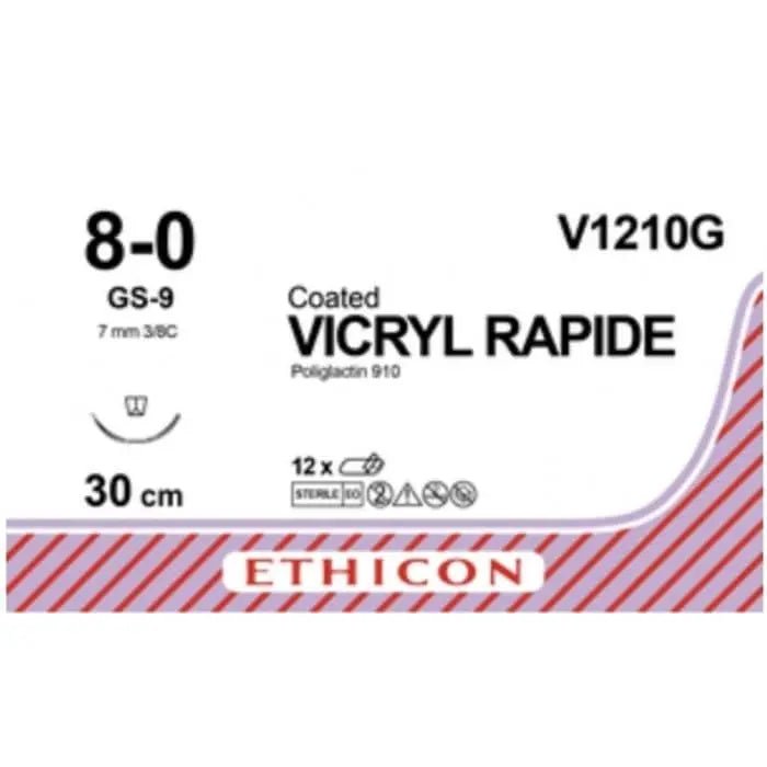 Ethicon VICRYL RAPIDE Polyglactin 910 Braided Rapidly Absorbable Surgical V1210G