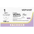 Ethicon VICRYL PLUS Polyglactin 910 Braided Absorbable Antibacterial Surgical Suture – VCP1410T