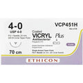 Ethicon VICRYL PLUS Polyglactin 910 Braided Absorbable Antibacterial Surgical Suture – VCP451H