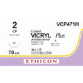 Ethicon VICRYL PLUS Polyglactin 910 Braided Absorbable Antibacterial Surgical Suture VCP471H