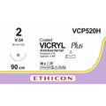 Ethicon VICRYL PLUS Polyglactin 910 Braided Absorbable Antibacterial Surgical Suture VCP520H