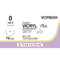 Ethicon VICRYL PLUS Polyglactin 910 Braided Absorbable Antibacterial Surgical Suture VCP603H